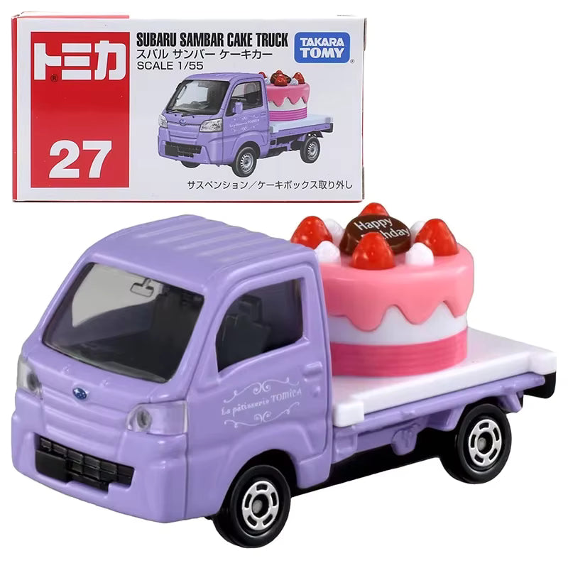 Subaru Sambar Cake Truck - Tomica Basico - Takara Tomy