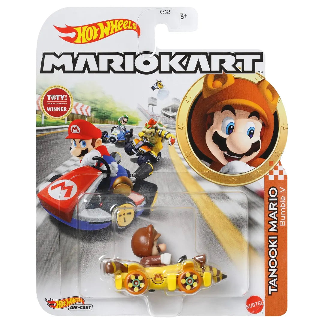 Tanooki Mario - Bumble V - Mario Kart 8/8 - Hot Wheels