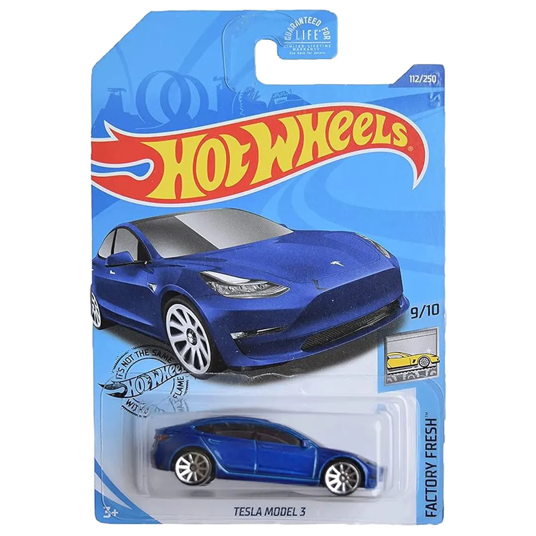 Tesla Model 3 - Factory Fresh 9/10 - Hot Wheels