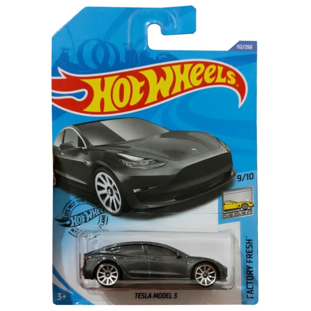 Tesla Model 3 - Factory Fresh 9/10 - Hot Wheels
