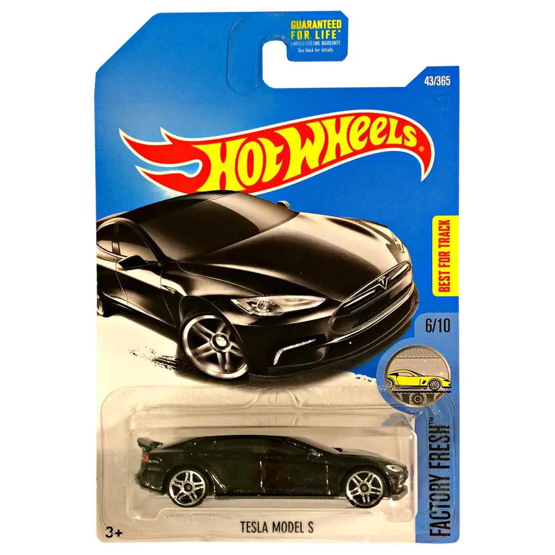 Tesla Model S - Factory Fresh 6/10 - Hot Wheels