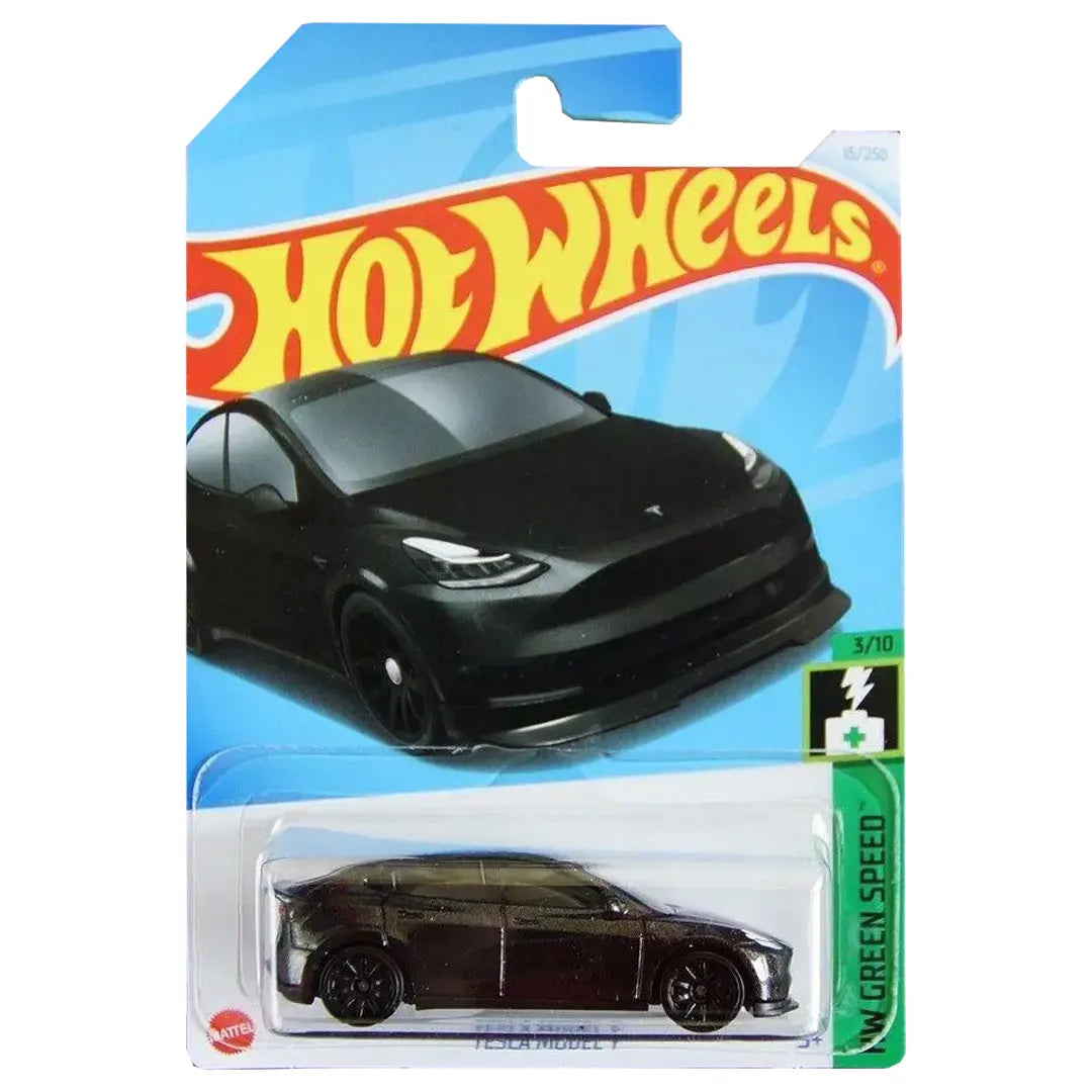 Tesla Model Y - Green Speed 3/10 - Hot Wheels