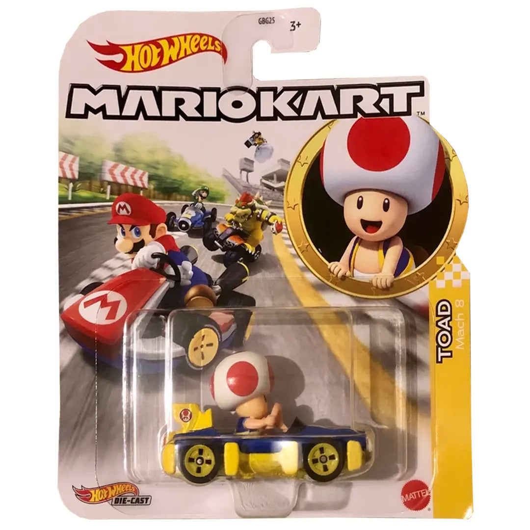 Toad - Mach 8 - Mario Kart 8/8 - Hot Wheels