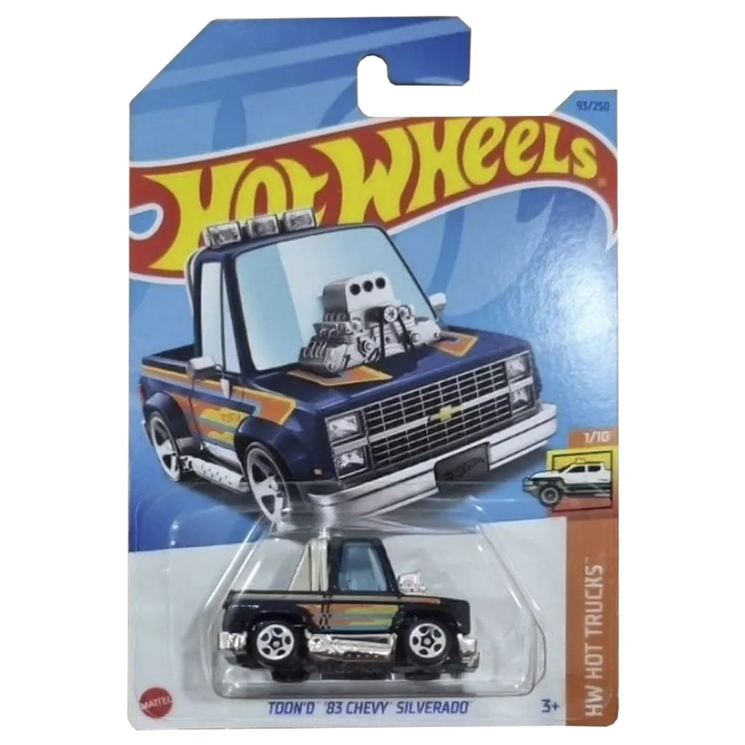 Toon D 83 Chevy Silverado - Hot Trucks 1/10 - Hot Wheels