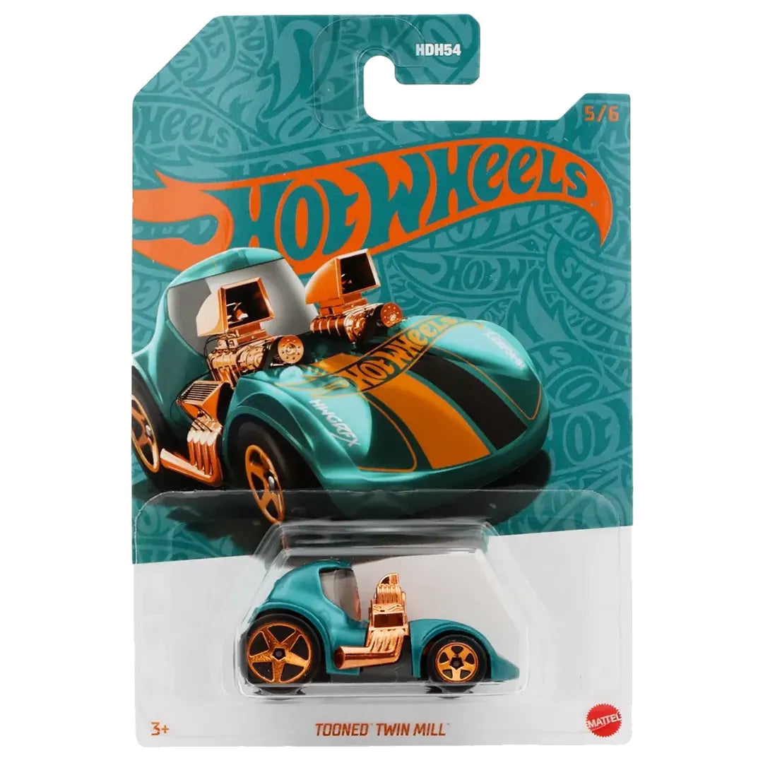Tooned Twin Mill - Green And Gold 5/6 - Hot Wheels