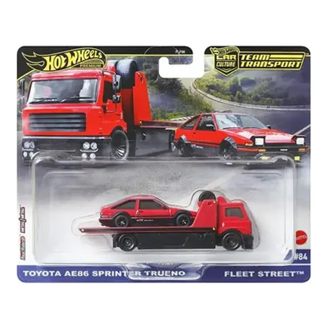Toyota AE86 Sprinter Trueno y Fleet Street - Team Transport 2/3 - Hot Wheels