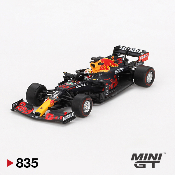 Red Bull RB16B #33 Max Verstappen 2021 Abu Dhabi Grand Prix Winner - 835 - Mini GT