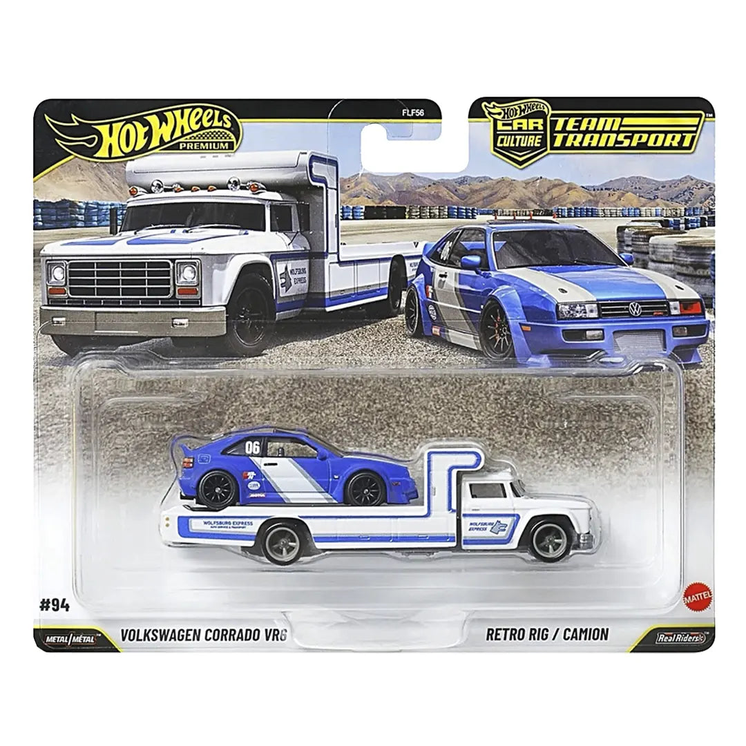 Volkswagen Corrado VR6 y Retro Rig - Team Transport 94 - Hot Wheels