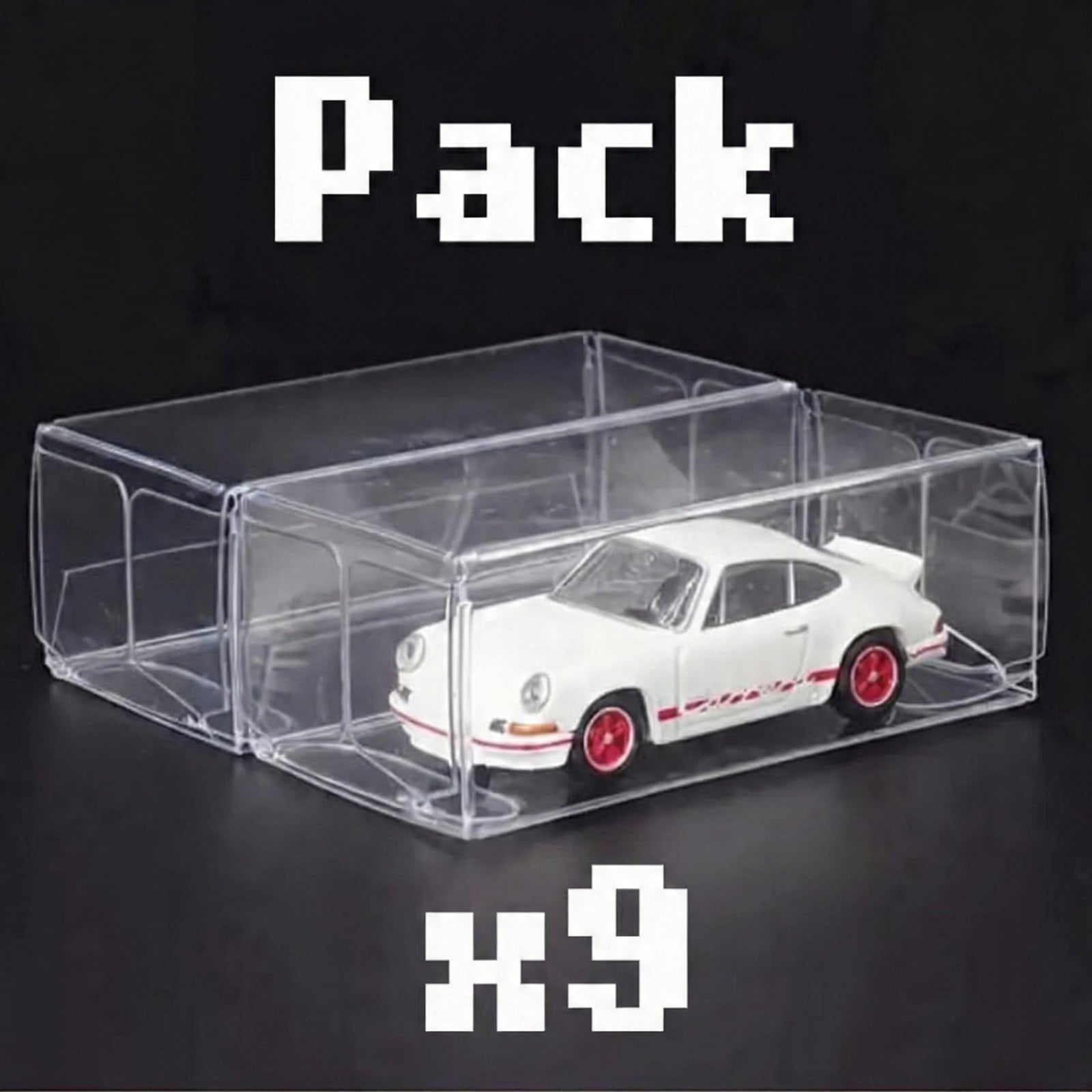 Caja Exhibidora para Hotwheels 1:64 - Blister Plástico - 30 x 40 x 82 mm