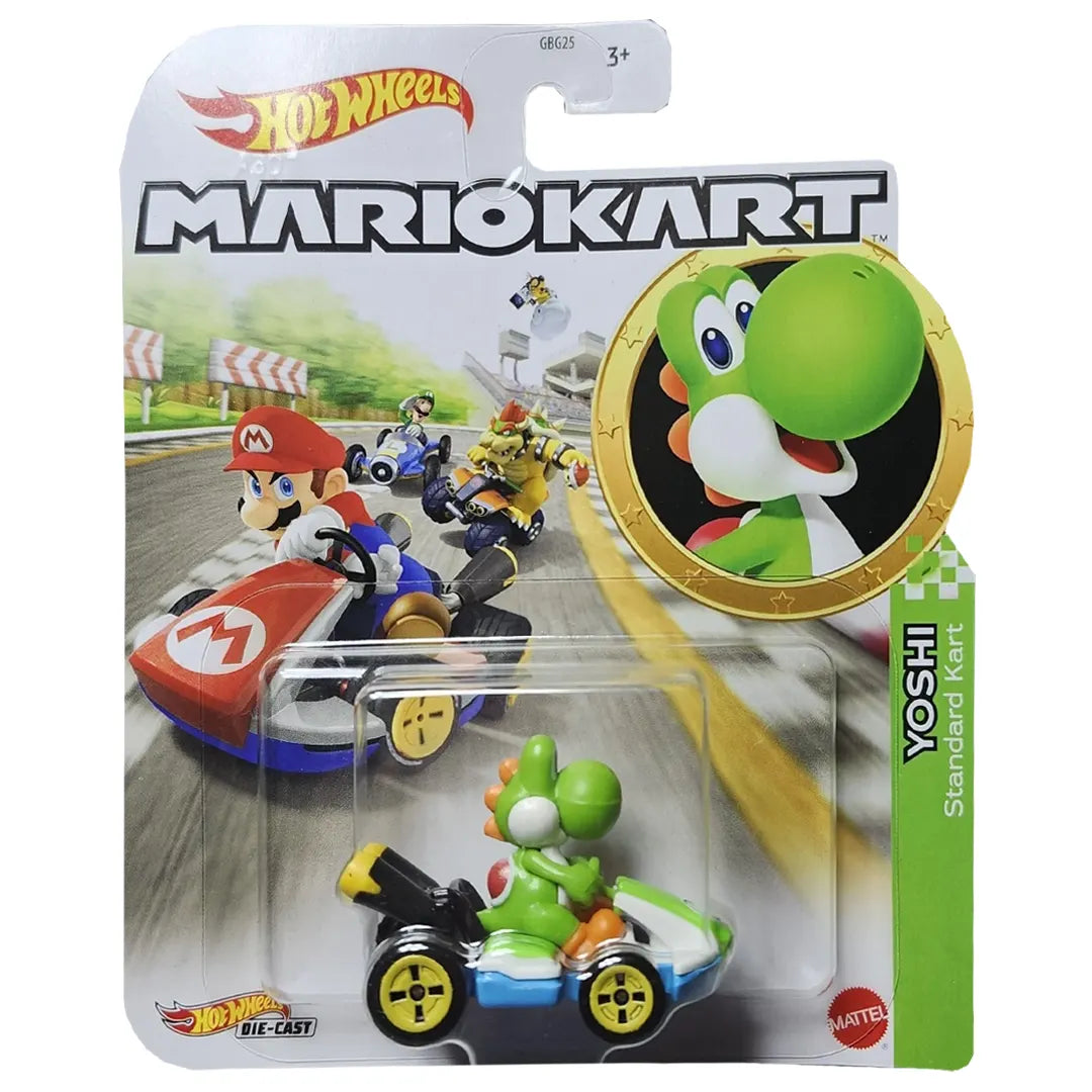 Yoshi - Standard Kart - Mario Kart 4/8 - Hot Wheels
