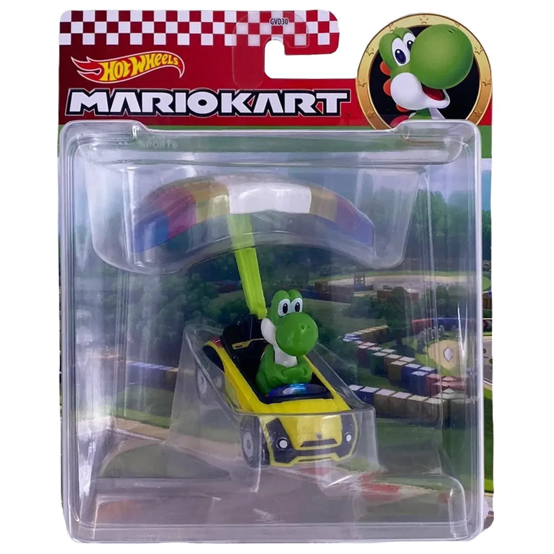 Yoshi Sports Coupe + Parafoil - Mario Kart 2/6 - Hot Wheels