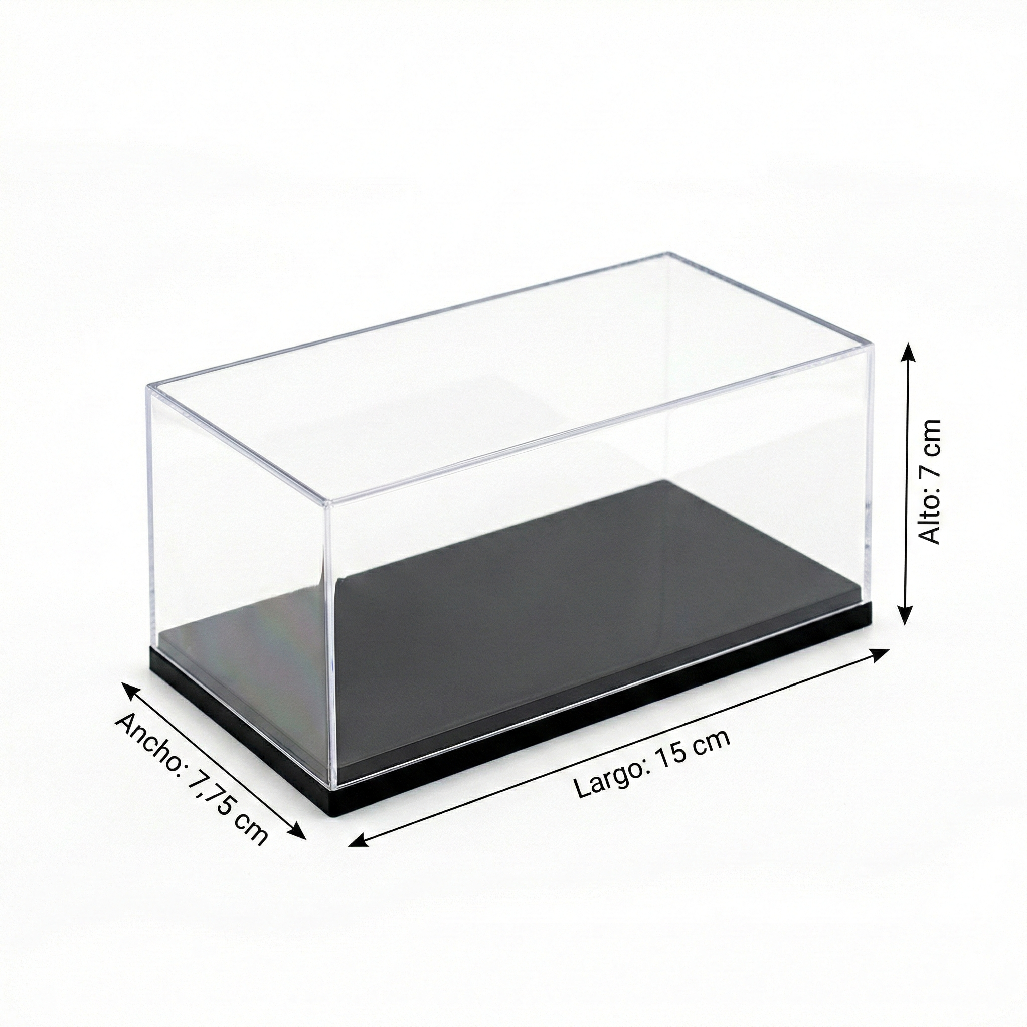 Caja Acrílica para Autos Escala 1:43 - 15 x 7.75 x 7 cm