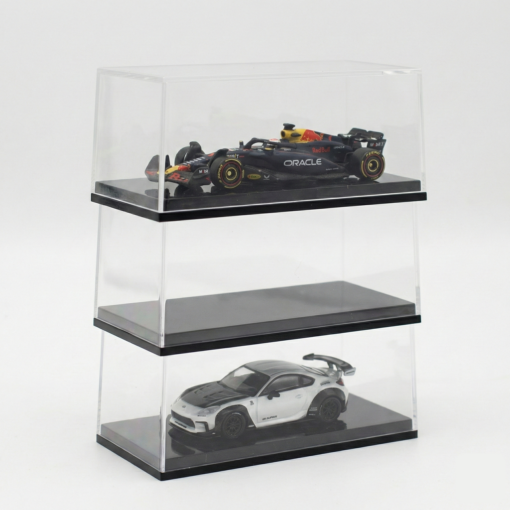 Caja Acrílica para Autos Escala 1:64 - 10.5 x 4.75 x 4.5 cm
