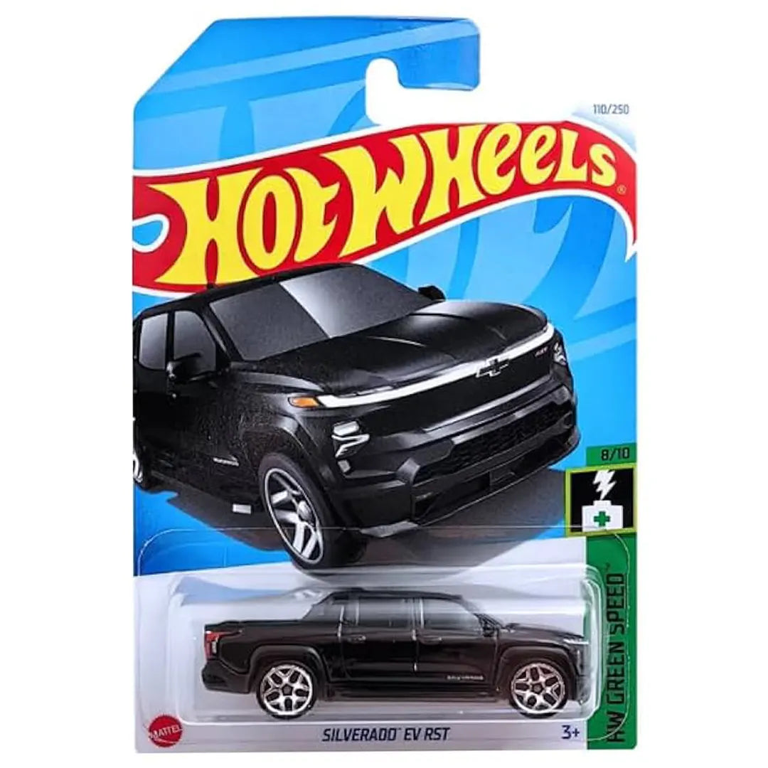 Silverado Ev Rst - Green Speed 8/10 - Hot Wheels